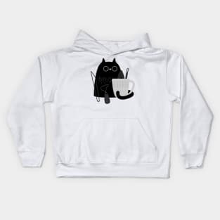 Pottery cat Kids Hoodie